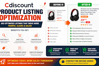 do product listing in your cdiscount marketplace store, setup seller account