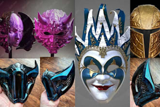 sculpt custom 3d mask and wearable cosplay armor stl for print and paint