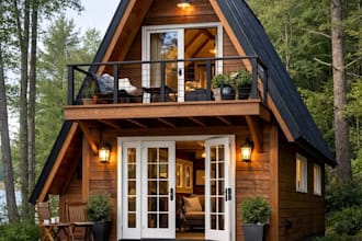 design cabana home, tiny cabin, small house and frame house