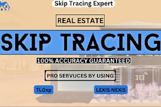 skip tracing and leads generation for real estate and bulk llc skip tracing