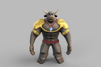 create game ready 3d characters with retopology and textures