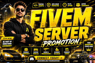 grow your fivem server, professional fivem server promotion