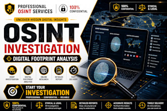 conduct osint investigation and digital footprint analysis