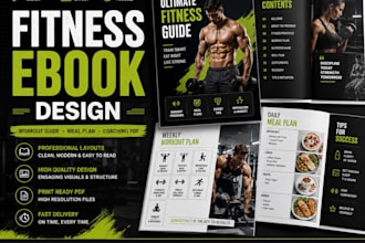 design fitness ebooks, workout guides, and meal plans
