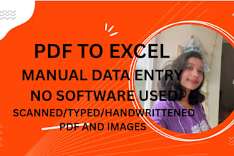 convert PDF to excel data entry