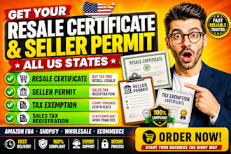 get resale certificate, seller permit and tax exemption certificate