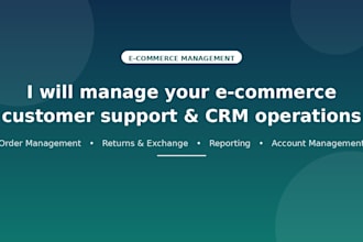 manage your ecommerce customer support