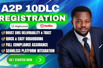 do twilio, ringcentral and gohighlevel a2p 10dlc registration and tcr compliance