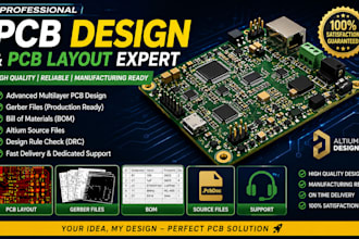 make pcb design and pcb layout gerber files and boms in altium