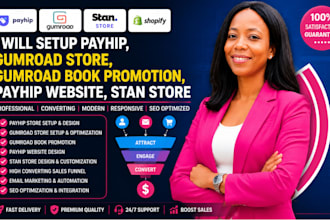 setup payhip, gumroad, gumroad book promotion, payhip website, stan store design