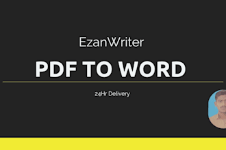 convert PDF to word with 100 percent accuracy