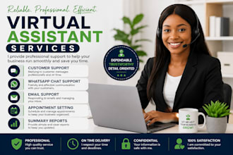 be your virtual assistant for customer support and chat support