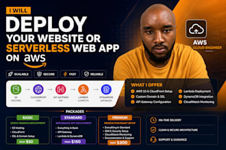 deploy your website or serverless web app on AWS