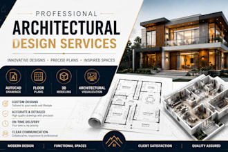 create professional autocad foor plans, house plans, and architectural drawings