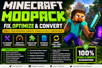 create, customize, fix, optimize your minecraft modpack