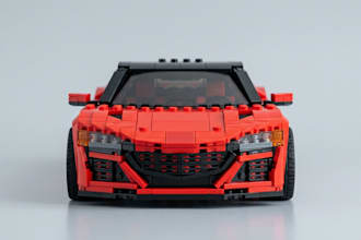 design custom 3d lego car models, moc vehicles and building guides