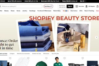 design a shopify beauty, skincare or cosmetics store