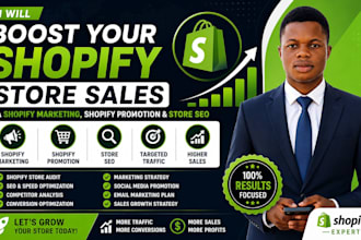 boost shopify store sales via shopify marketing, shopify promotion, store SEO