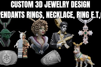 sculpt 3d jewelry design 3d jewelry cad design earrings pendant for 3d printing