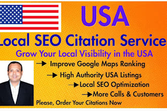 build USA local citations and directory submission for local