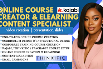 design your online course content, curriculum, elearning materials
