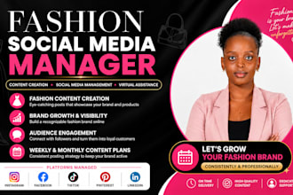be fashion clothing content creator social media manager virtual assistance