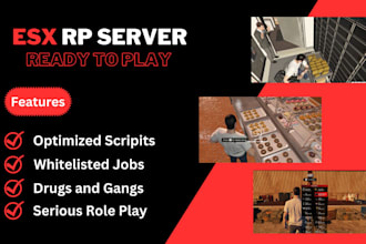 setup, optimize a fivem esx, qbcore rp server with scripts
