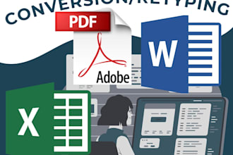 convert PDF to word or excel or html with perfect formatting
