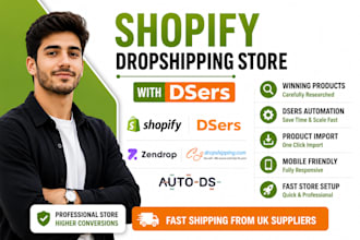 shopify product dropshipping store dsers website ecommerce store dropshipping