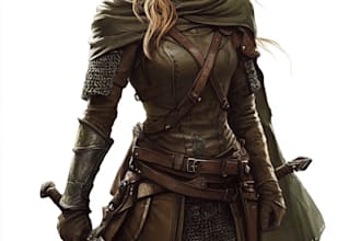 fantasy dnd character illustration