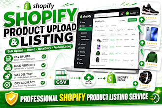 import product upload products to shopify bulk product upload listing data entry