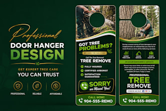 design creative postcard, direct mail, eddm, mailer, door hangers