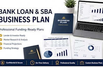 write a bank loan or sba business plan for funding approval