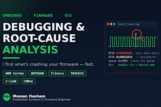 develop and debug embedded firmware in c for many microcontrollers