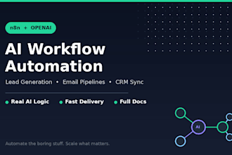 build n8n ai workflow automation for lead generation and email pipelines