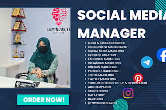 be your digital marketing manager and social media expert