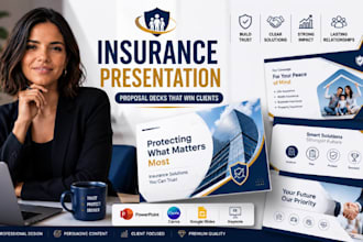 design insurance powerpoint, proposal deck and broker slides