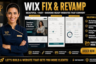 fix resolve or revamp your wix coaching website and booking system