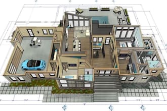 create home design floor plan blueprint in chief architect x16