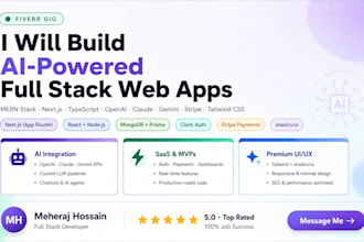 build ai powered full stack web app