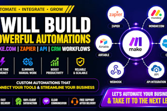 build make com zapier API and CRM automation worksflow