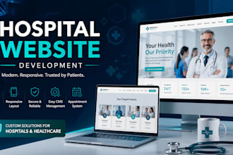build a dynamic website for hospital website development