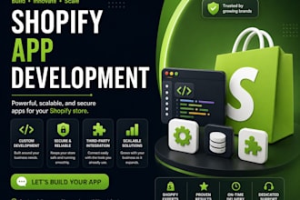 create shopify public apps, custom shopify apps, and shopify API integrations
