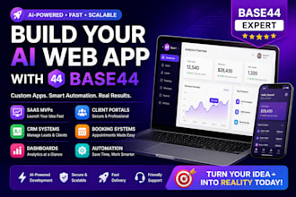 build a custom ai web app, saas mvp, or client portal with base44