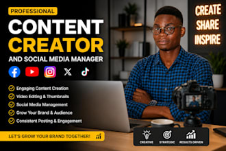 content creator and social media manager