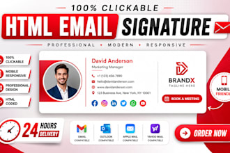 email signature, html email signature, clickable gmail, outlook signature, apple
