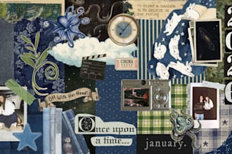 create a collage style background or wallpaper