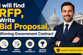 find rfp, write bid proposal, winning government contract, rfp, respond to rfp