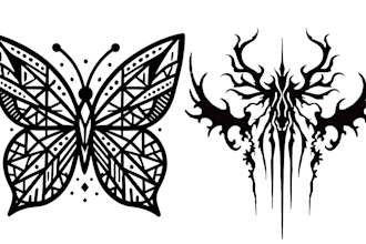 create custom geometric, tribal, sigil, mandala tattoo design and illustration