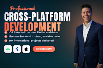 do cross platform app development with flutter
